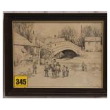 Cope Roseville Hump Back Bridge Print Cope Roseville Hump Back Bridge Print