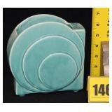 McCoy Aqua Art Deco Vase McCoy Aqua Art Deco Vase