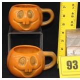 2 McCoy Ltd. Pumpkin Mugs 2 McCoy Ltd. Pumpkin Mugs