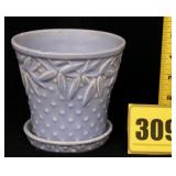 McCoy Hobnail Pot and Saucer McCoy Hobnail Pot and Saucer