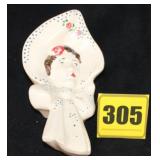 McCoy Bonnet Lady Wall Pocket McCoy Bonnet Lady Wall Pocket