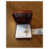Sterling Chain with cross pendant