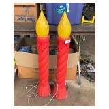 Lot of two candle decorations