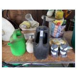 Gardening supplies and yard decor
