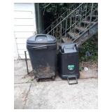 trash cans