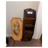 Wooden mail/ key holder
