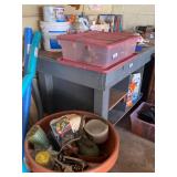 Blue work table