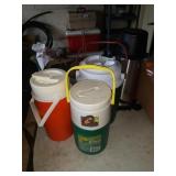 drink coolers,propane tanks