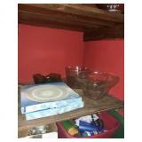Crystal serving pieces