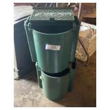 Lot of two Deluxe mop buckets