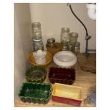 planters and mason jars
