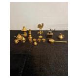 Miniature brass items