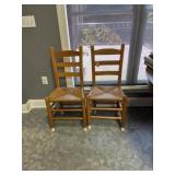 Ladder back chairs