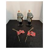 Cast iron Lee figurines