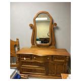 Dresser with mirror