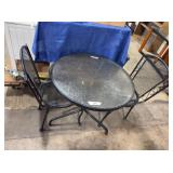 Cafe table and chairs