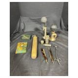 Vintage horns, razors