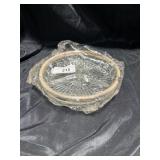 Silverplate & Crystal Bowl