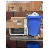 Toaster oven, ice cream machine