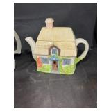 Frosted glasses and teapot