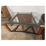 Glass top table
