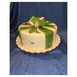 Ribbons and bows cake plate