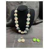 Fashion necklace & earrings