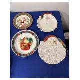 Santa plates