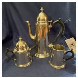 Pewter tea set