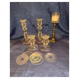 Crystal candlesticks