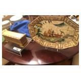 Serving plate and lighted display