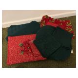 Christmas table linens