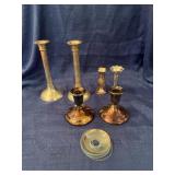 Candlesticks and vase