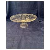 Crystal cake plate