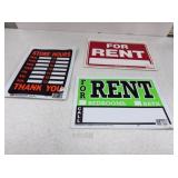 For Rent signs