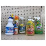 Used cleaning supplies