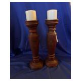 Wooden Candlesticks