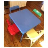 Childrenï¿½s table and chairs.