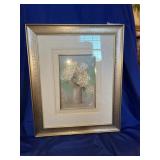 Framed Matted Floral Art