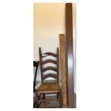 Ladder back chair and bed rails