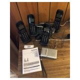 Cordless phones with answering machine and weather