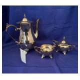 Silverplated tea set