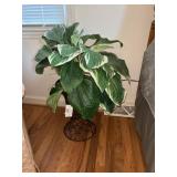 Planter with artificial plant