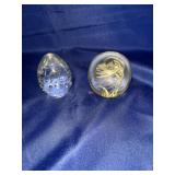 Glass paperweights