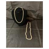 Pearl style necklaces