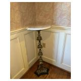 Marble-Top Plant Stand