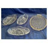 Glass serving pieces