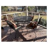 Outdoor dining table and chairs