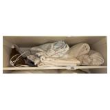 Bed linens and heating pad