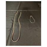 Silver colored jewelry